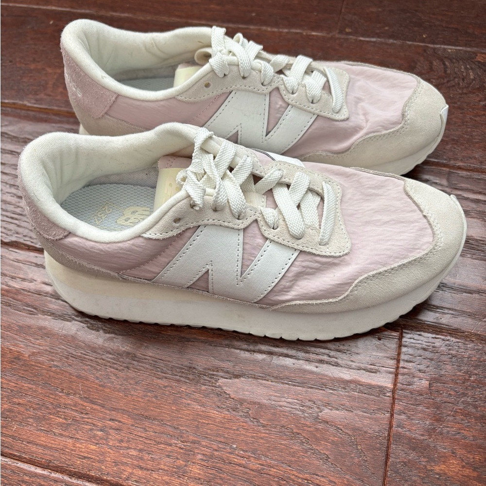 New Balance Pink and White Women's Shoes